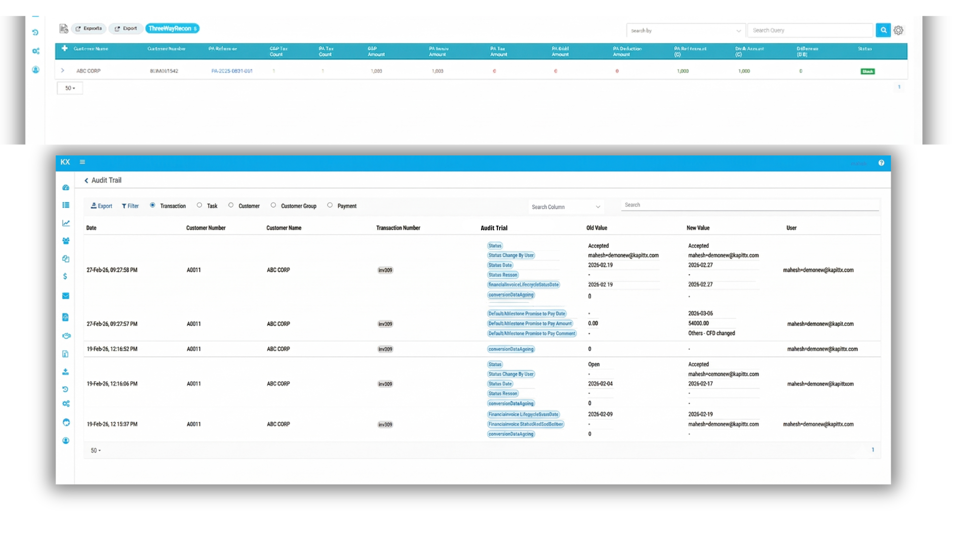 Real time Cash Posting & Audit Trial